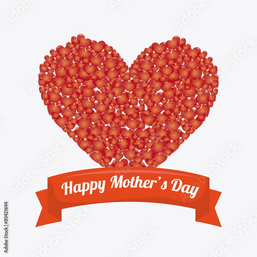 Happy mothers day card design.