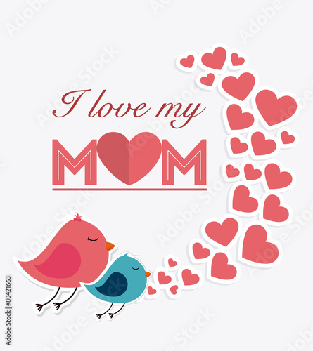 Happy mothers day card design.