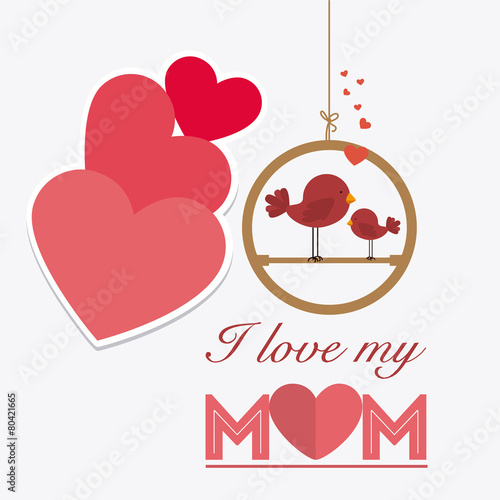Happy mothers day card design.