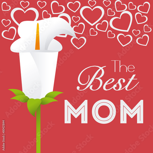 Happy mothers day card design.