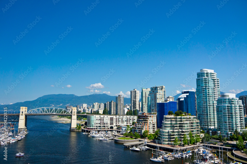 Obraz premium Beautiful view of Vancouver, British Columbia, Canada