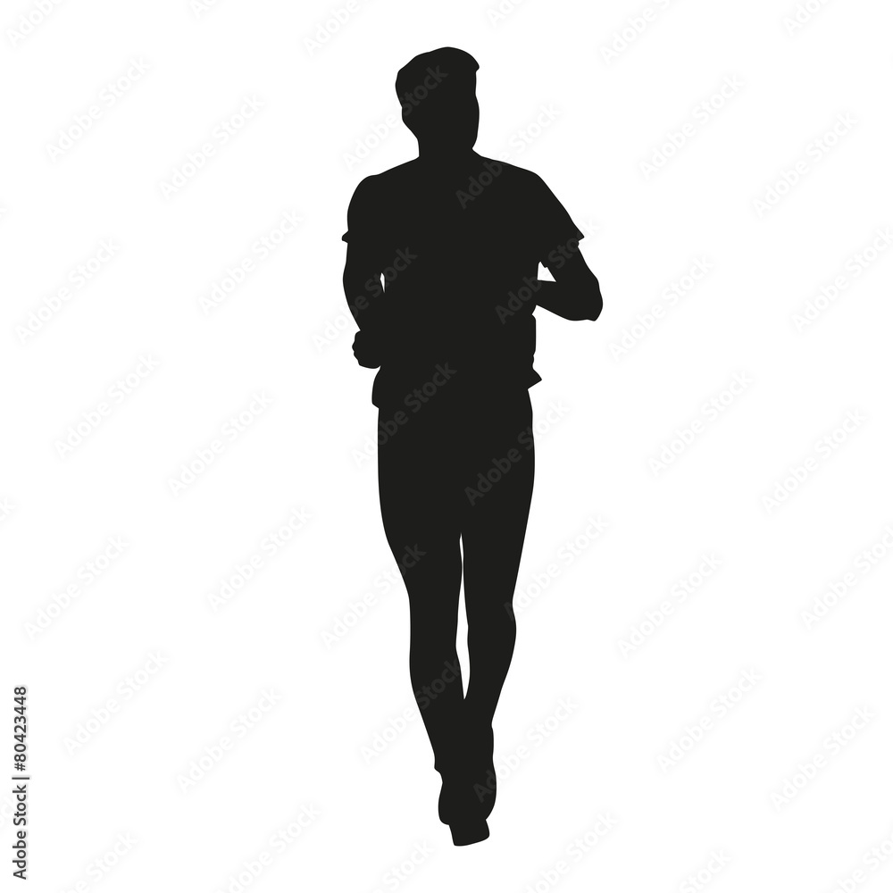 Running man silhouette Running man silhouette