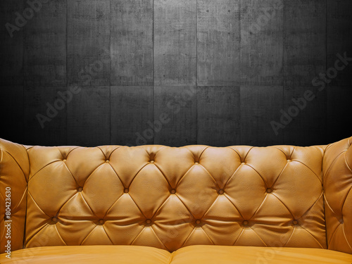 Segment Leather Sofa Upholstery With Copyspace