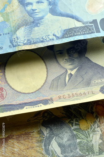 New Zealand dollar ニュージーランド・ドル 日本円 Japanese yen photo