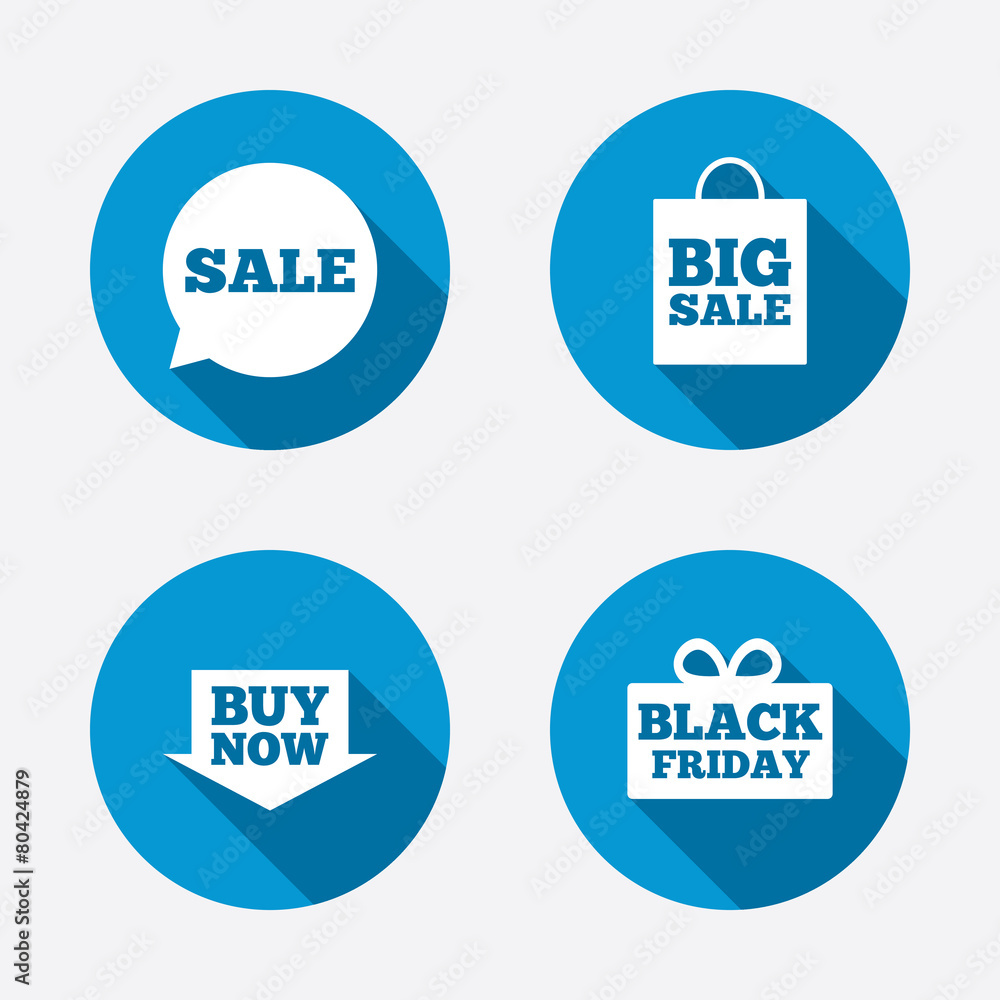 Sale speech bubble icons. Buy now arrow symbol Sale speech bubble icons. Buy now arrow symbol