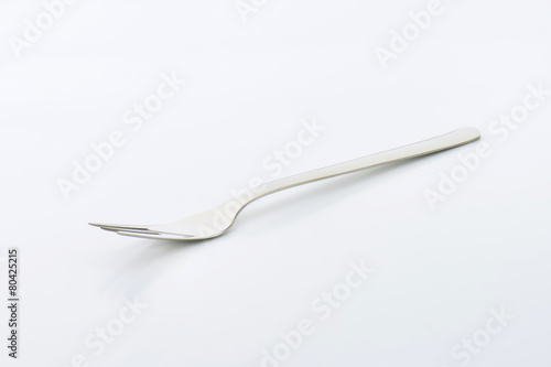 Simple metal cake fork
