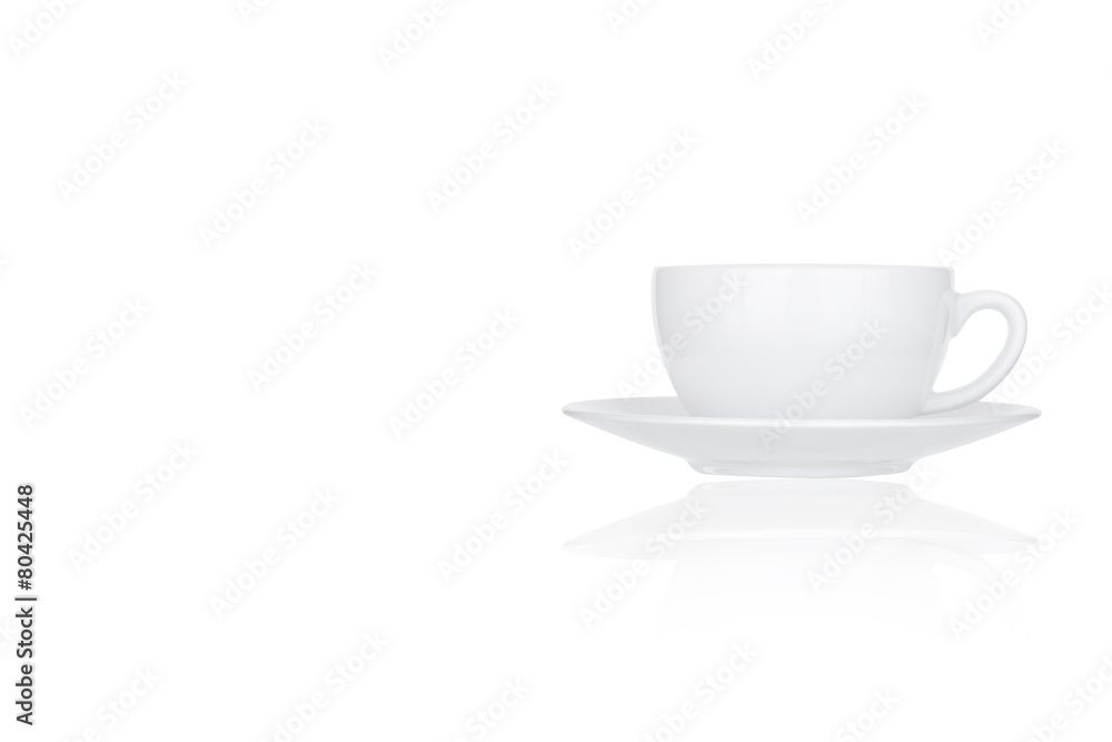 Perfect white coffee cup isolated on white background Perfect white coffee cup isolated on white background