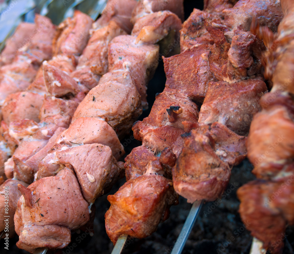 grilled mea skewers vegetables barbecue grilled mea skewers vegetables barbecue