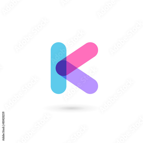 Letter K logo icon design template elements