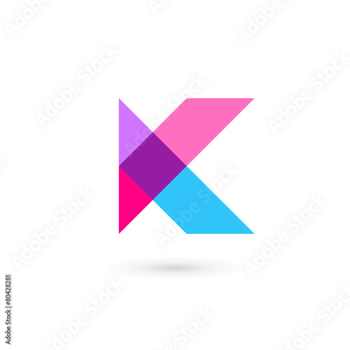 Letter K logo icon design template elements