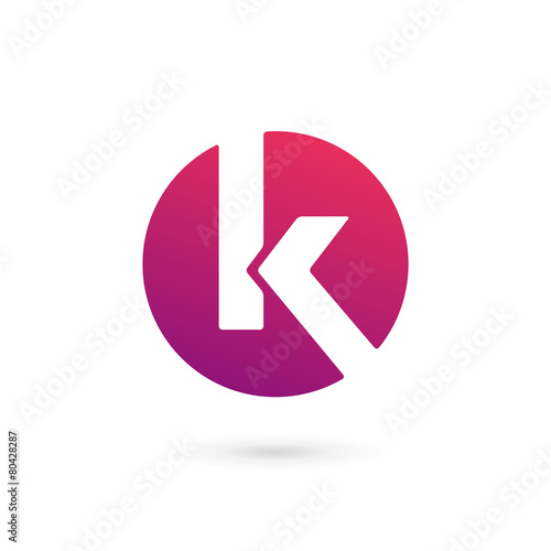 Letter K logo icon design template elements