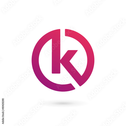 Letter K logo icon design template elements