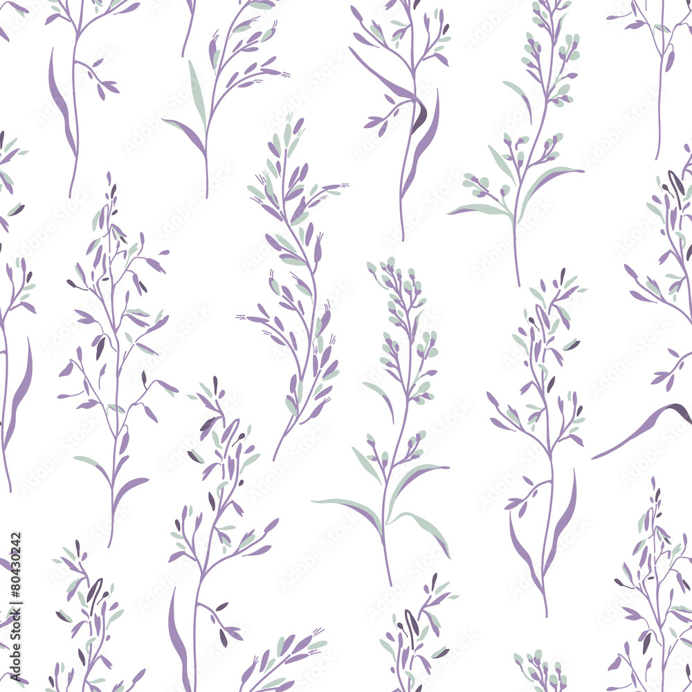Naklejka premium Seamless floral pattern.