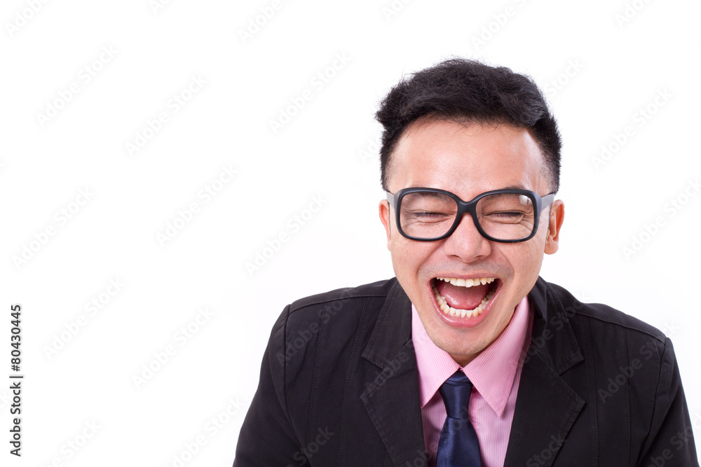 successful businessman laughing successful businessman laughing