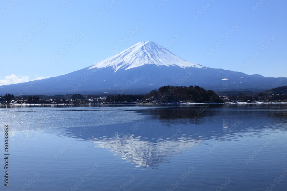河口湖の逆さ富士 河口湖の逆さ富士