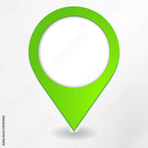 géolocalisation symbole vert