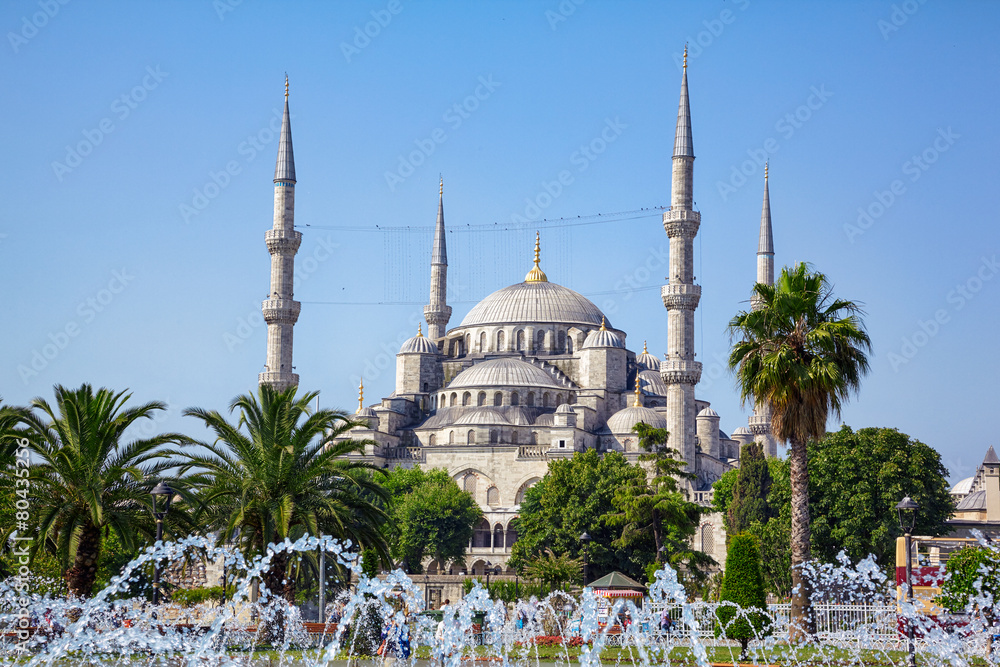 Naklejka premium Sultan Ahmed Mosque (Blue Mosque), Istanbul
