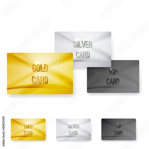 Premium club member vip status card templates