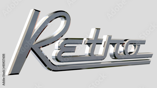 Retro Chrome Badge photo