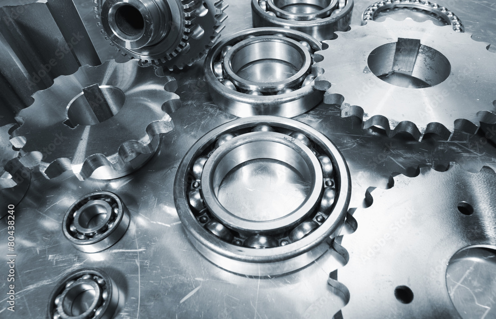 aerospace parts, cogwheels and ball-bearings in titanium aerospace parts, cogwheels and ball-bearings in titanium