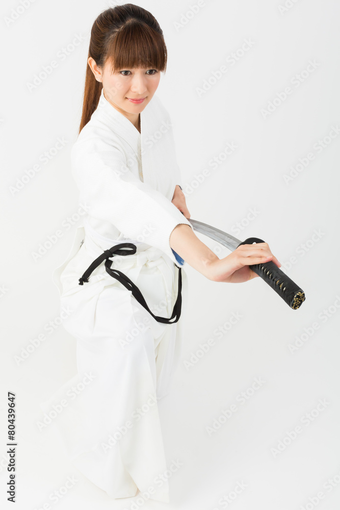 居合道の女性stock Photo Adobe Stock 居合道の女性stock Photo Adobe Stock