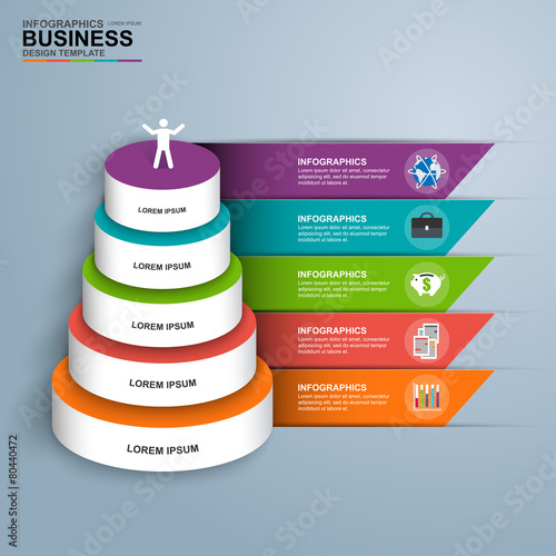 Infographics vector design template