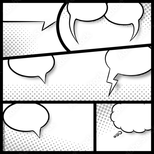 Comic Rahmen als Hintergrund