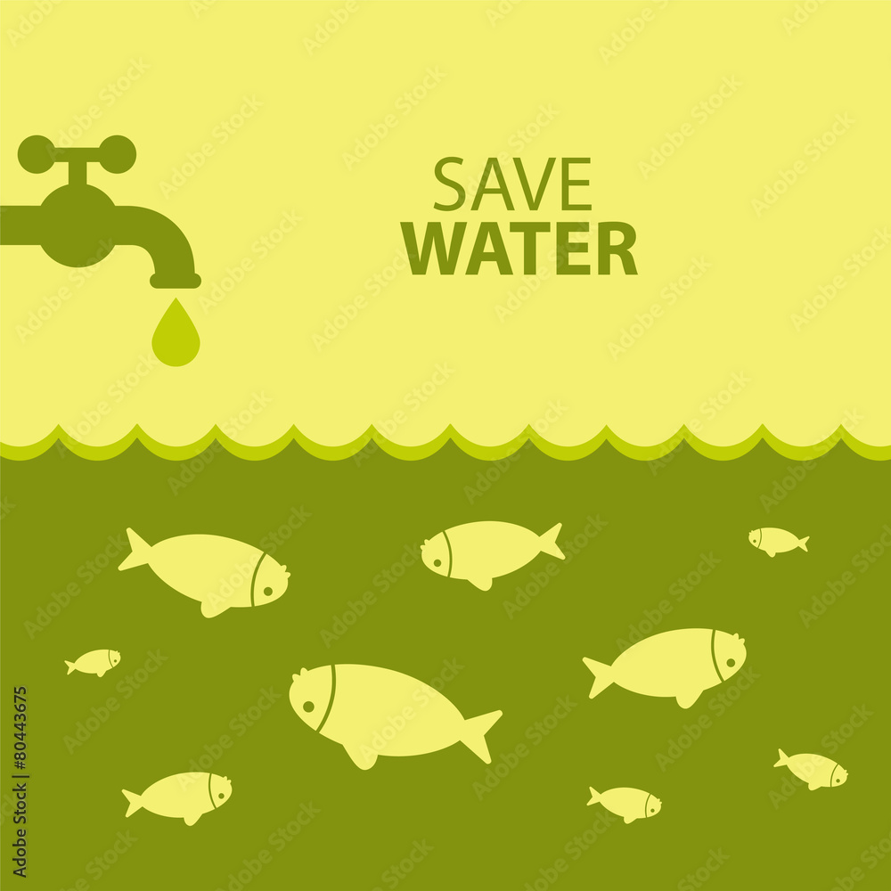 Fototapeta premium Ecological poster