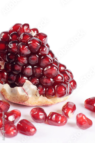 The fresh pomegranate as a background