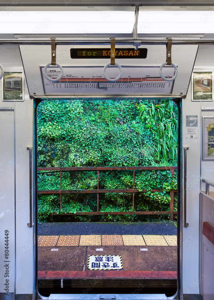 Naklejka premium Nankai Koya Line, to Mt. KOya in Wakayama, Japan