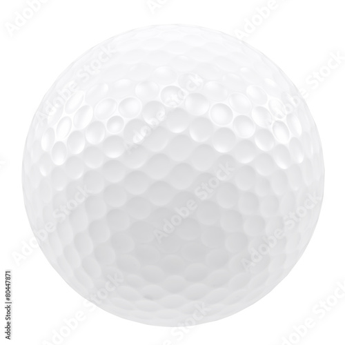 Golf ball isolated on a white background. 3d illustration