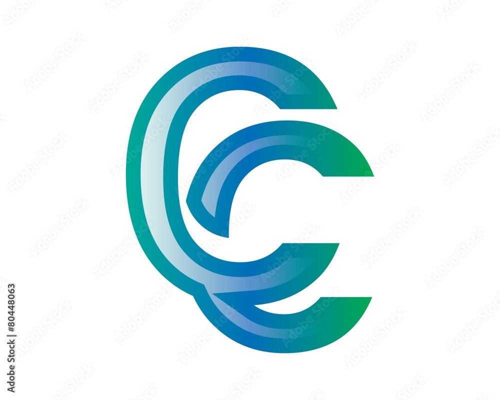 Fototapeta premium c letter logo vol. 25