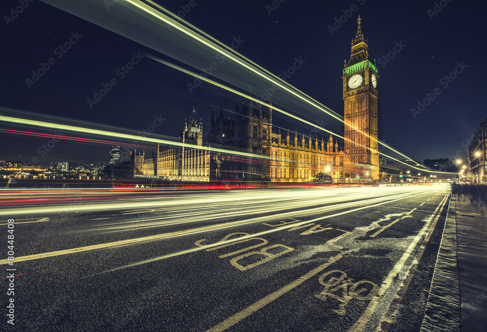 Fototapeta premium London Bus lane