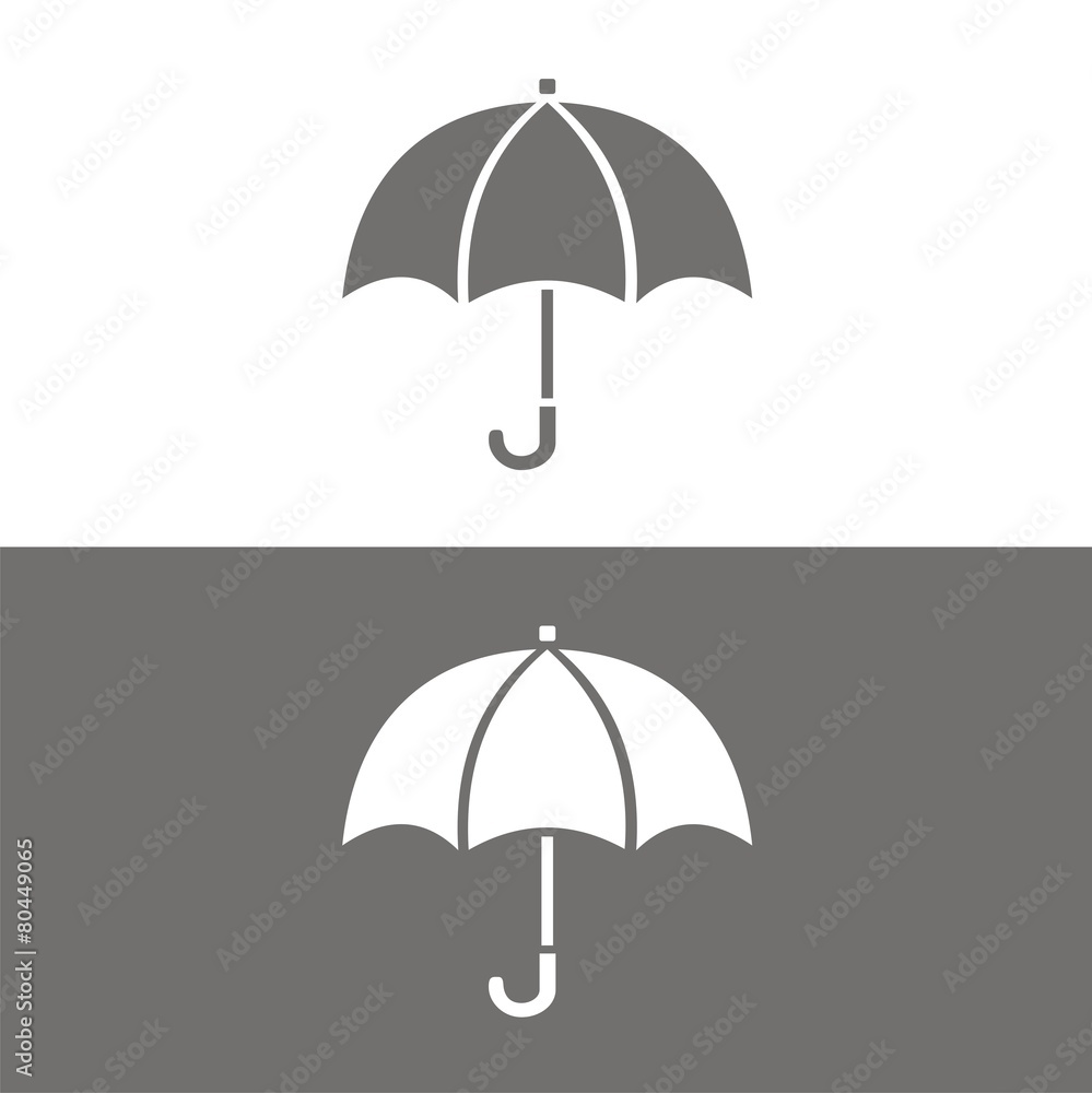 Icono paraguas BN