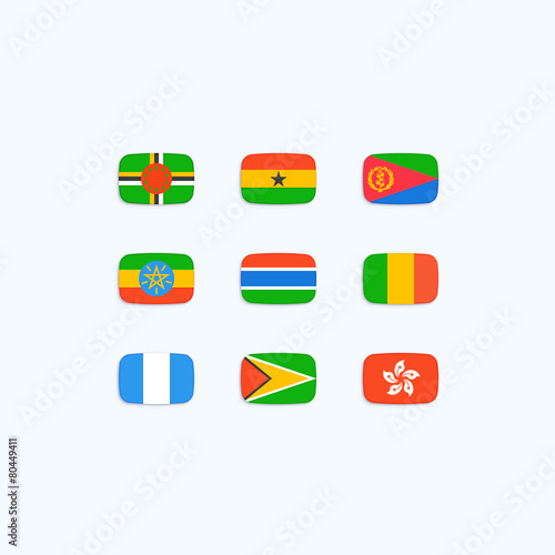 Free Download Flag of world. Vector icons - GFXLoad