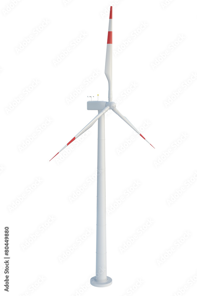 Wind turbine isolated on white background Wind turbine isolated on white background