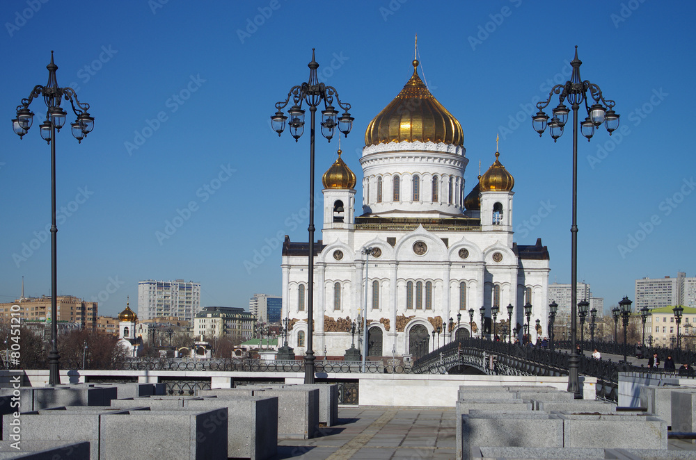 The Cathedral of Christ the Saviour in Moscow, Russia