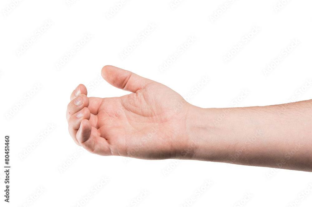Collage of woman Hands gestures set, on white background. Collage of woman Hands gestures set, on white background.
