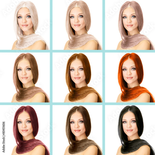 Concept of coloring hair. P...