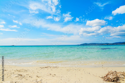 Maria Pia beach on a clear day in the springtime