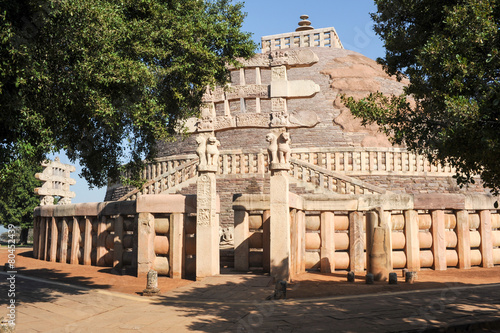 Sanchi Stupa is located at Sanchi Town in India photo