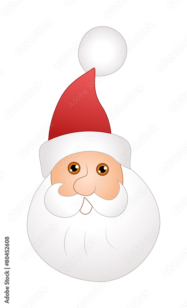 Funny Santa Face Vector Funny Santa Face Vector