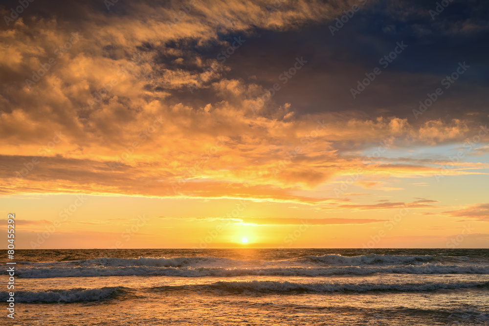 Sunset at the beach, Glenelg, South Autralia
