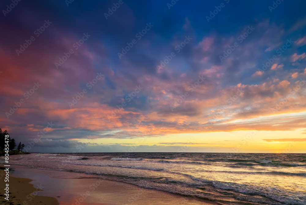 Sunset at the beach, Glenelg, South Autralia
