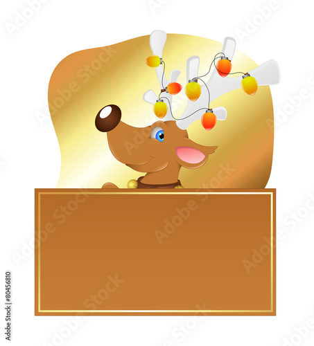 Blixem Reindeer Christmas Banner