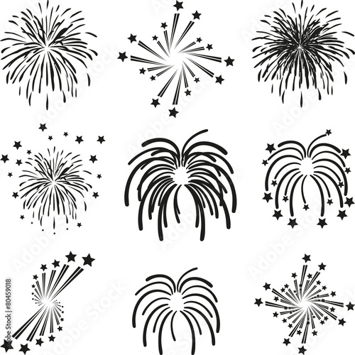Feuerwerk, Explosion, Vorlage, Sammlung