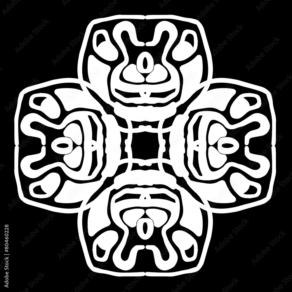 Abstract ornament, stencil round pattern, decor element, vector Abstract ornament, stencil round pattern, decor element, vector