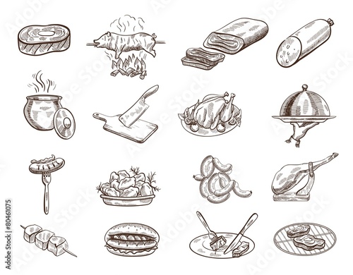 Set of food