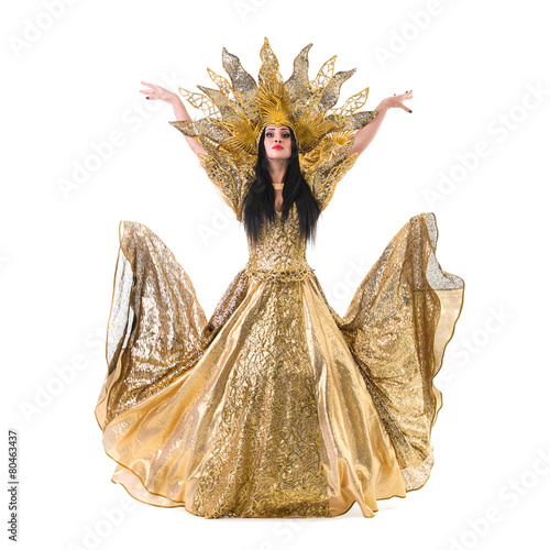 carnival dancer woman dancing with crown photo