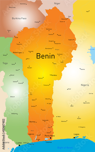 Benin map